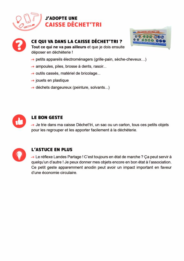 Brochure sur ce qui va dans les déchetteries