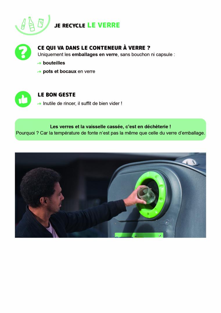 Brochure sur le verre