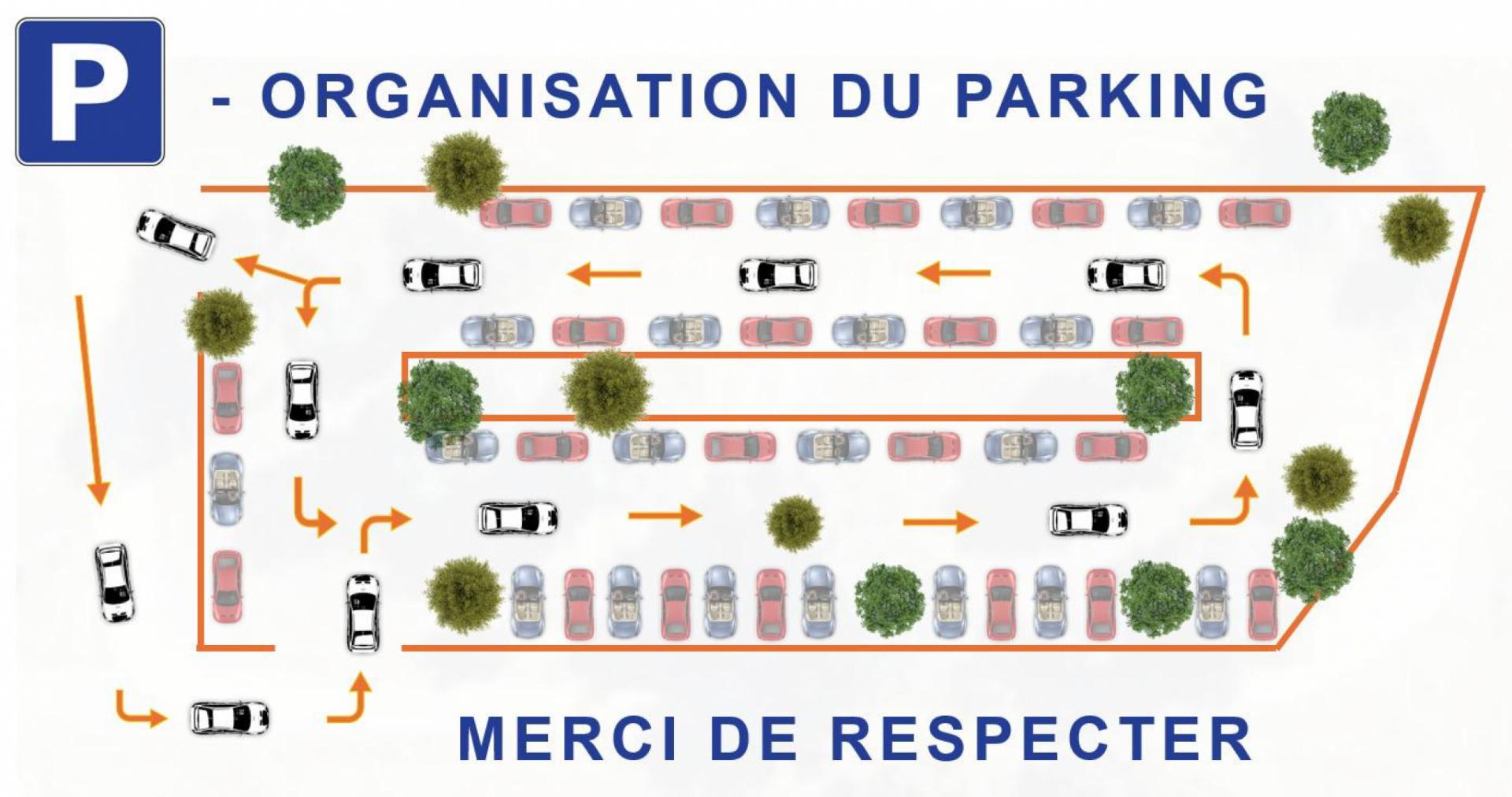 Organisation du parking du PumpTrack